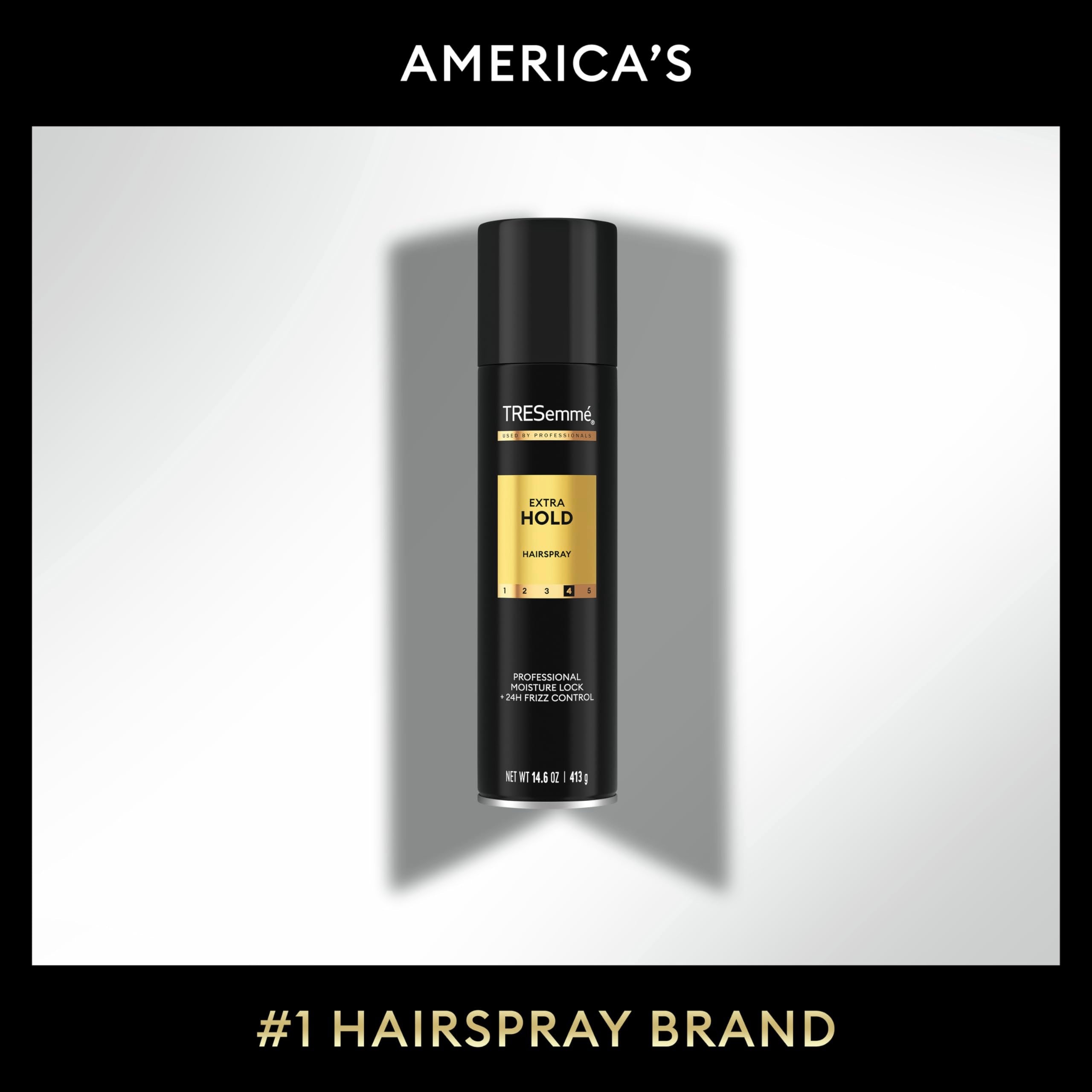 TRESemmé Extra Hold Hairspray 14.6 oz | For 24-Hour hold, Frizz Control, With Pro Lock Tech™, Paraben-Free, Strong hold hairspray, Aerosol