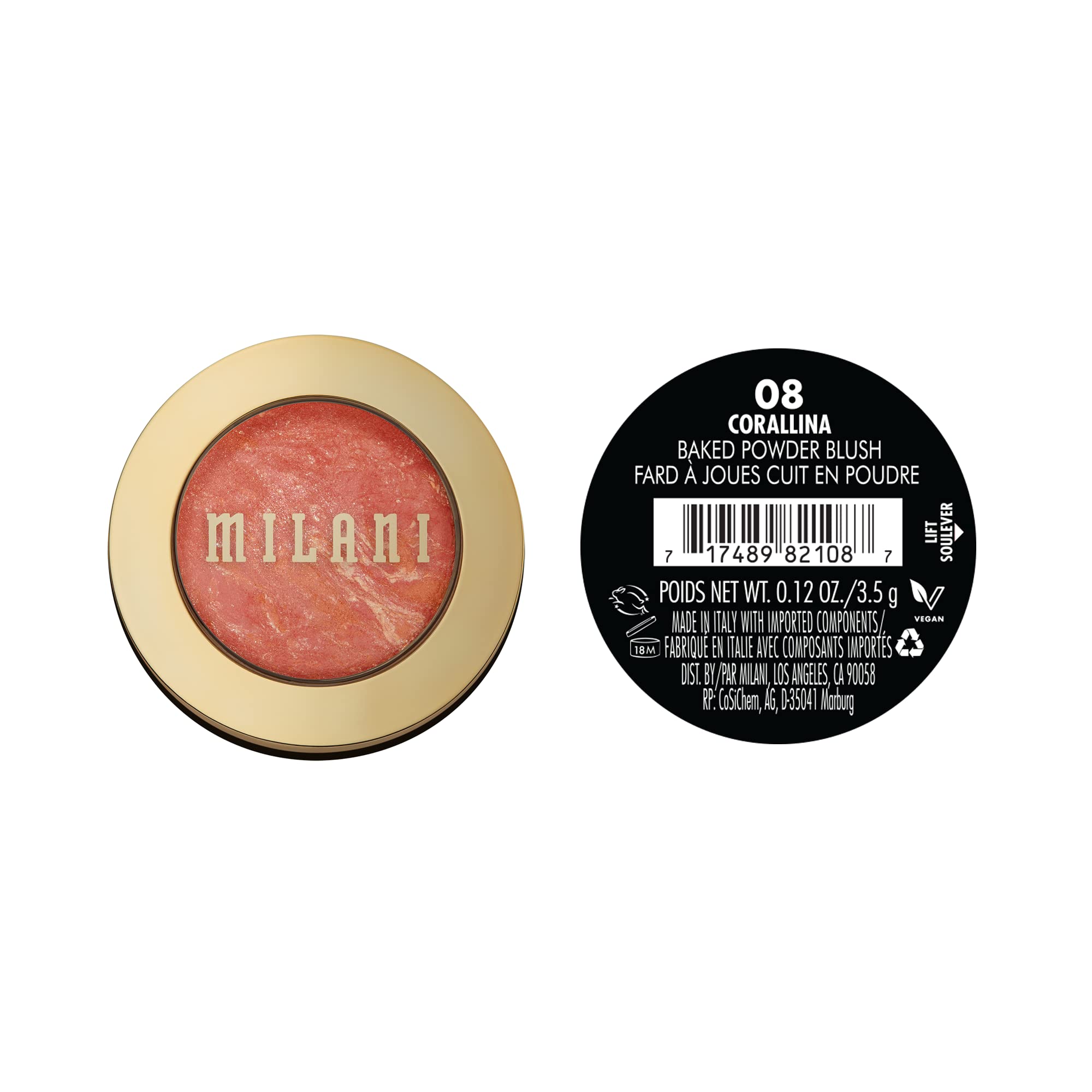 Buy now Milani Baked Blush, Powder Blush for Cheeks, Cruelty Free Makeup - Shape, Contour & Highlight Face for a Shimmery or Matte Finish -Corallina at indiglob india