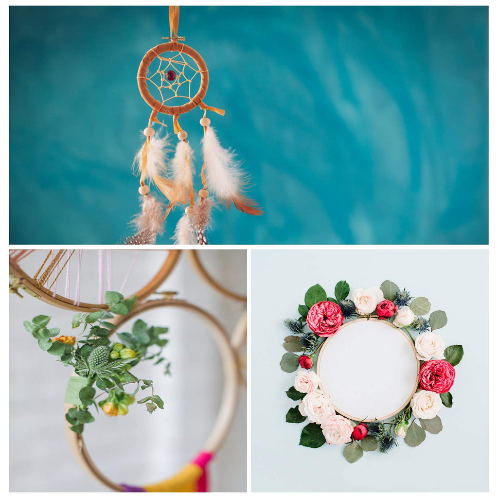 Sherbo 4-6 Inch Embroidery Hoops, Set of 3 Beech Wood Cross Stitch Hoops