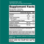 Goli Matcha Mind Cognitive Gummies with Cognizin Citicoline - 250mg Citicoline Plus Matcha Powder - Brain Health and Focus Support - Vegan, Non-GMO, Gluten-Free, 180 Count (3 Pack)
