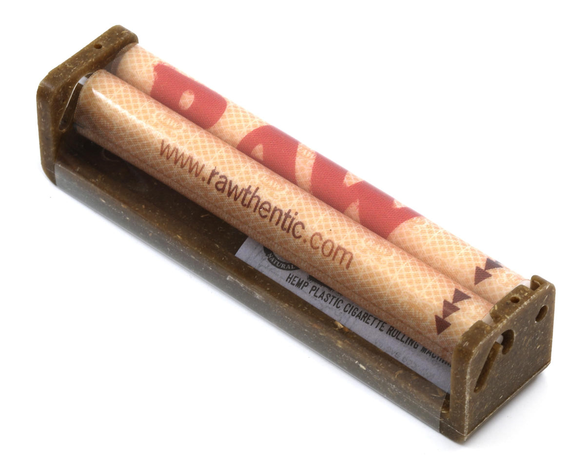 Raw Natural Rolling Papers Hemp Plastic Cigarette Rolling Machine, 110mm King Slim Size, 2 Count (Pack of 1)