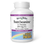 Natural Factors Suntheanine L-Theanine 100 mg - Health Supplement for Calm Outlook - L-Theanine Supplement Supports Relaxing Sleep & Aids Against Drowsiness - 60 Chewable Tablets (30 Servings)