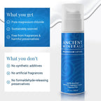 Buy now Ancient Minerals Magnesium Lotion â€“ Zechstein Magnesium Chloride Cream with Shea Butter, Organic Oils & Hyaluronic Acid for Skin Hydration, Non-Greasy Body Lotion, 5oz at indiglob india