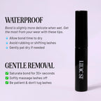 Lilac St Eternal Bond Lash Cluster Glue, Waterproof Brush Tip, Black | Quick-Drying Lash Adhesive for Eyelash Clusters with Long-Lasting Flexible Hold, Easy Removal & Comfortable Wear