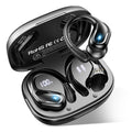 Buy now Ltinist Wireless Earbud, Bluetooth 5.3 Headphones Pure Bass Sound with Earhooks, 75H Battery Over Ear Headphones with Dual-LED Display, IP7 Waterproof Earphones Built-in Microphone for Running Sports Red at indiglob india