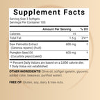 Saw Palmetto for Men with Pumpkin Seed Oil, 1200mg, 300 Softgels