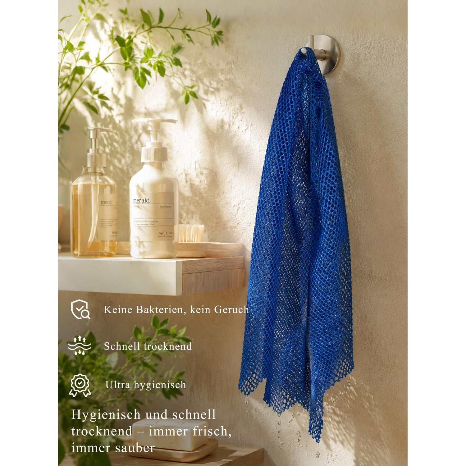 SPMKTBOZAI 4 Pack African Net Sponge, African Exfoliating Net for Body | Extra Long Stretchable African Wash Cloth Reaches Back| Gentle Body Scrubber| Daily shower for Exfoliating| Quick Dry