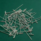 T Pins,50 Pack 2 Inch Sewing Pins for Blocking Knitting, Wig Making and Crafts, Modelling,Straight Pins T-Pins Stainless Steel Nickel Plated with Storage Box