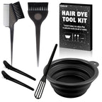 YOOVR 6pcs Hair Dye Bleach Kit with Hair Dye Brush and Bowl Set