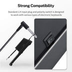 Buy now Donner DSP-001 Sustain Pedal for Keyboard, Universal Piano Pedal with Polarity Switch for Digital Piano/Piano Keyboard/MIDI KeyboardSynthesizer, 1/4'' (6.35mm) Input Plug, 63'' (1.6m) Cable at indiglob india