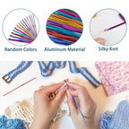 14PCS Aluminum Crochet Hooks Knitting Needles Craft Yarn 2.0mm/2.5mm/3.0mm/3.5mm/4.0mm/4.5mm/5.0mm/5.5mm/6.0mm/6.5mm/7.0mm/8.0mm/9.0mm/10.0mm