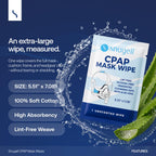 Snugell Unscented Individual CPAP Mask Wipes – Travel-Friendly 40-Pack– Lint & Alcohol-Free,Skin-Safe with Aloe Vera– Perfect for Convenient, Hassle-Free Cleaner & Sanitizer of CPAP Masks & Equipment