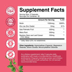Saw Palmetto for Women - Hair Support - 90 Capsules | Hair Growth Support for Women - 500mg Saw Palmetto Capsules w Biotin - Bamboo Extract & Maca Root for Hair Health - 90 ct