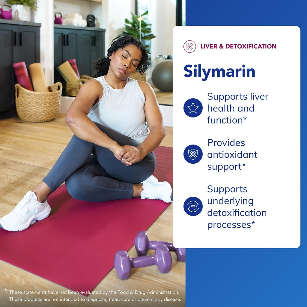 Pure Encapsulations Silymarin, 120 Capsules | 250 mg Milk Thistle Per Capsule, Liver Health Support*, Antioxidants Supplement, Non-GMO and Vegan