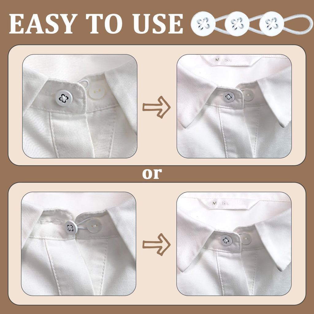 9PCS Collar Extenders for Mens Shirts, Button Extender for Dress Shirts