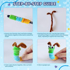 1200 Pcs Chenille Pipe Cleaners for Crafts – 24 Assorted Colors Fuzzy Sticks, DIY Art Supplies for Kids, Classroom Projects & Decorations