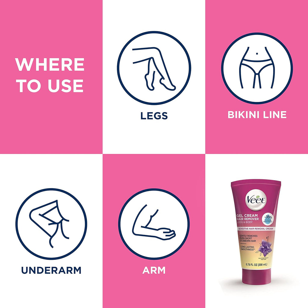 Buy now Veet Botanic Inspirations Gel Cream Legs & Body, 6.78 oz at indiglob india