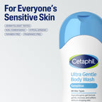 Cetaphil Ultra Gentle Refreshing Body Wash, Hypoallergenic, 16.9oz, 3ct | 3-Pack Value, Fragrance Free, Paraben Free, Hypoallergenic, Aloe Vera, Vitamin B5, Dry To Normal Skin, Dermatologist Tested