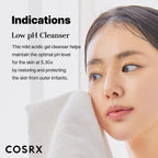 COSRX Low pH Good Morning Gel Face Cleanser, Gentle Face Wash, 5.07 fl oz | Daily Mild Care for Sensitive Skin, Gentle Cleanser, pH Balancing, Tea Tree Oil, Gentle Sebum, Pore Control, Korean Skin Care