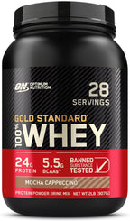 Buy now Optimum Nutrition Gold Standard 100% Whey Protein Powder, French Vanilla Creme, 2 Pound (Packaging May Vary) at indiglob india