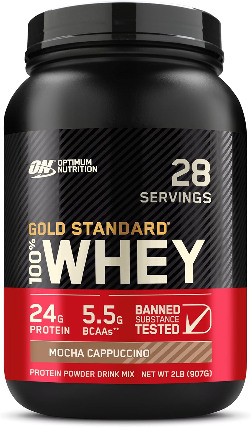 Buy now Optimum Nutrition Gold Standard 100% Whey Protein Powder, French Vanilla Creme, 2 Pound (Packaging May Vary) at indiglob india