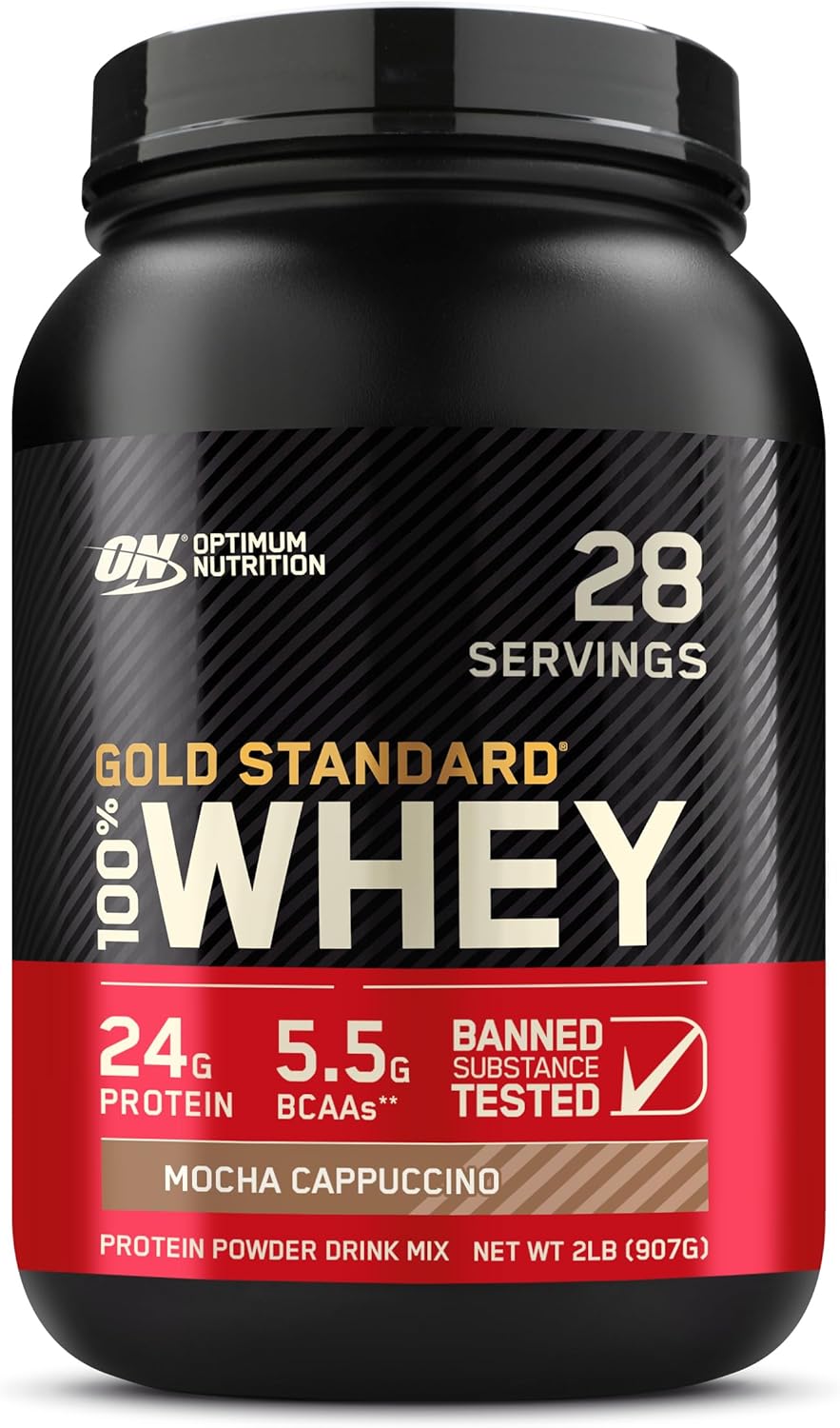 Buy now Optimum Nutrition Gold Standard 100% Whey Protein Powder, Vanilla Ice Cream, 2 Pound (Packaging May Vary) at indiglob india