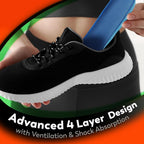 Odor-Eaters Max Comfort Gel Insoles, Foot Odor Eliminating Insert, 1 Pair