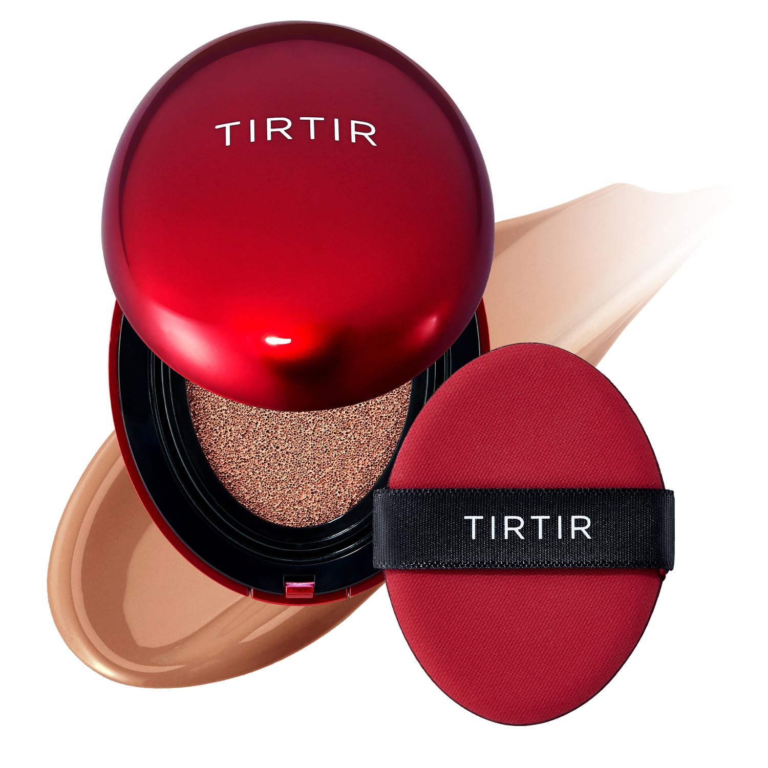 Buy now TIRTIR Mask Fit Red Cushion Foundation | Full coverage, Weightless, Skin fit, Satin Glow Finish, Korean Makeup BB Foundation, beauty, Tattoo cover up, Buildable (#21N Ivory, 0.63 Fl Oz) 34C Amber 0.15 Fl Oz (Pack of 1) at indiglob india
