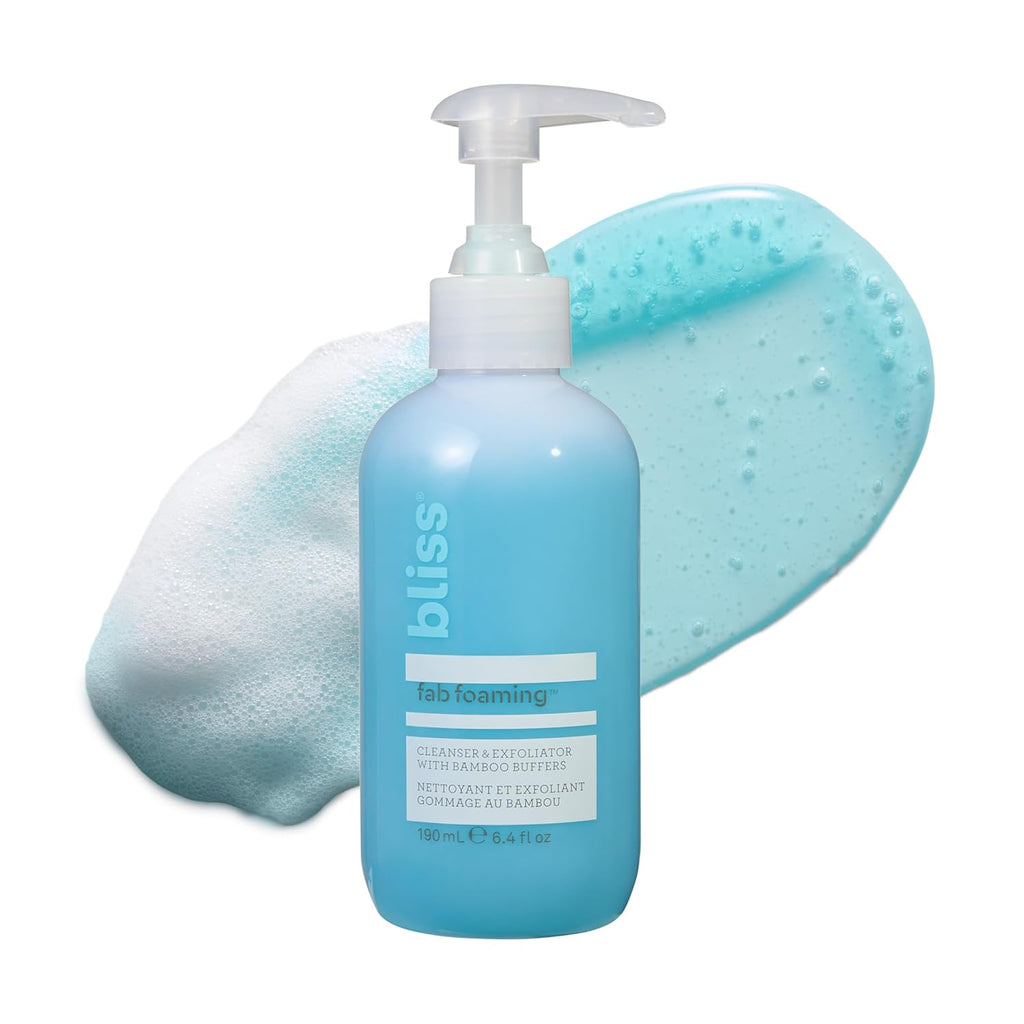 Buy now Bliss Fab Foaming 2-In-1 Cleanser and Exfoliator with Bamboo Buffers - 6.4 Fl Oz - Oil-Free Gel Face Wash - Makeup Remover - Vegan & Cruelty Free Fab Foaming - 2-In-1 Cleanser at indiglob india