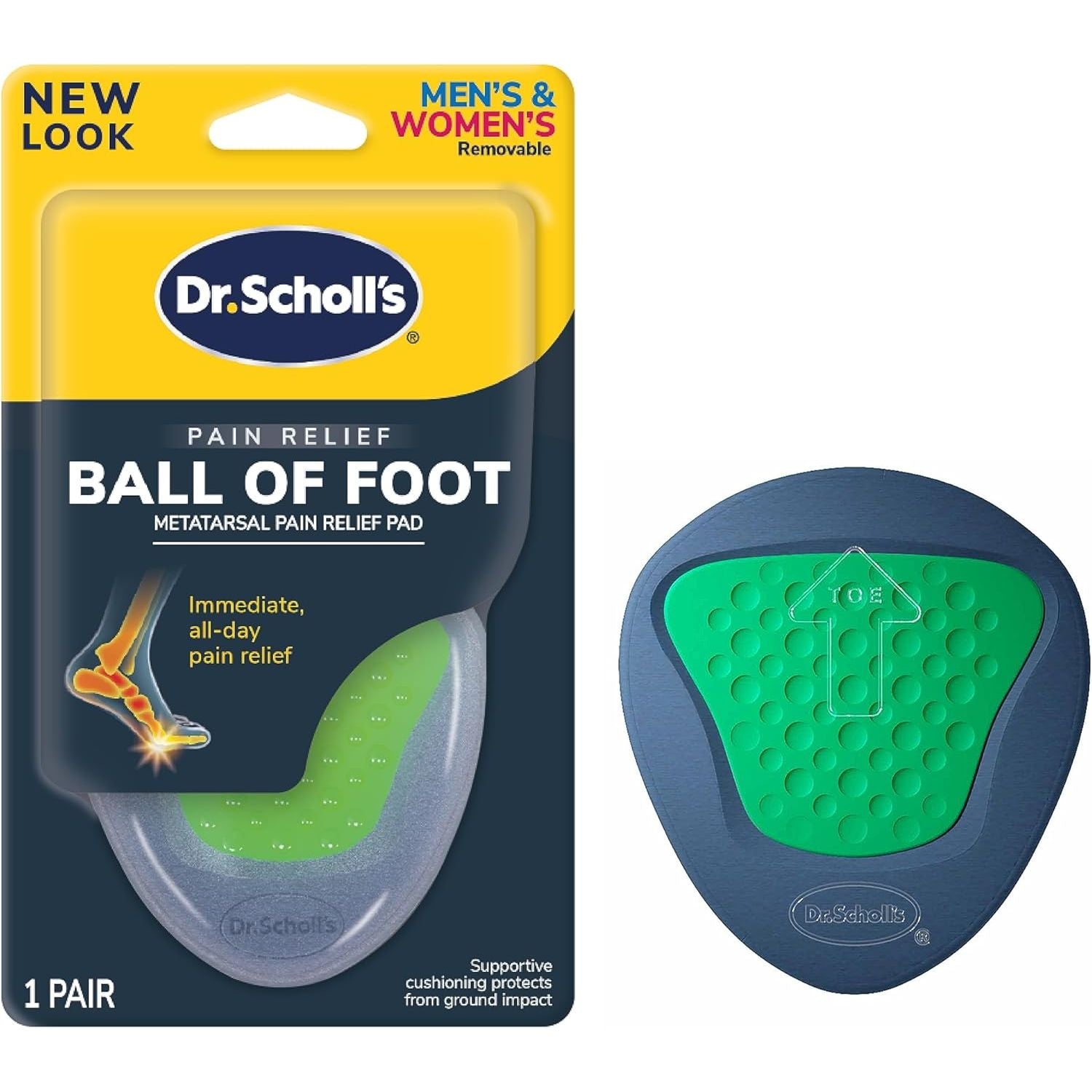 Buy now Dr. Schollâ€™s Pain Relief Orthotics for Ball of Foot Pain, 1 Pair - One size fits all New Version at indiglob india