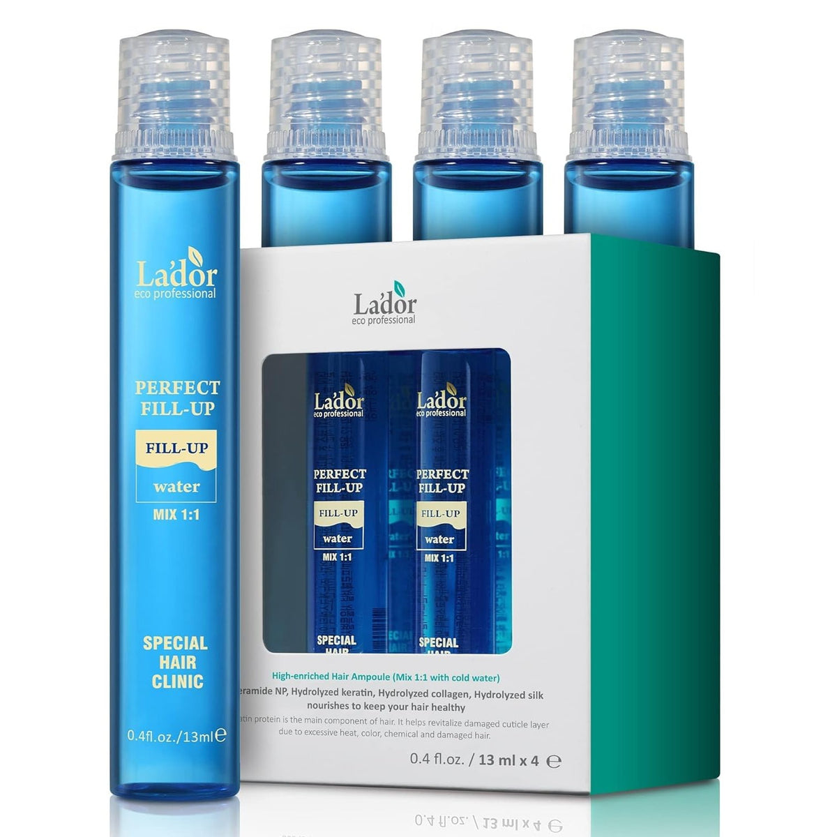LA'DOR LADOR Perfect Hair Fill-Up Original 3 Seconds Intensive Keratin Treatment w/Protein for Bleached Frizzy Damaged Dry Hair Care Korean Deep Conditioner