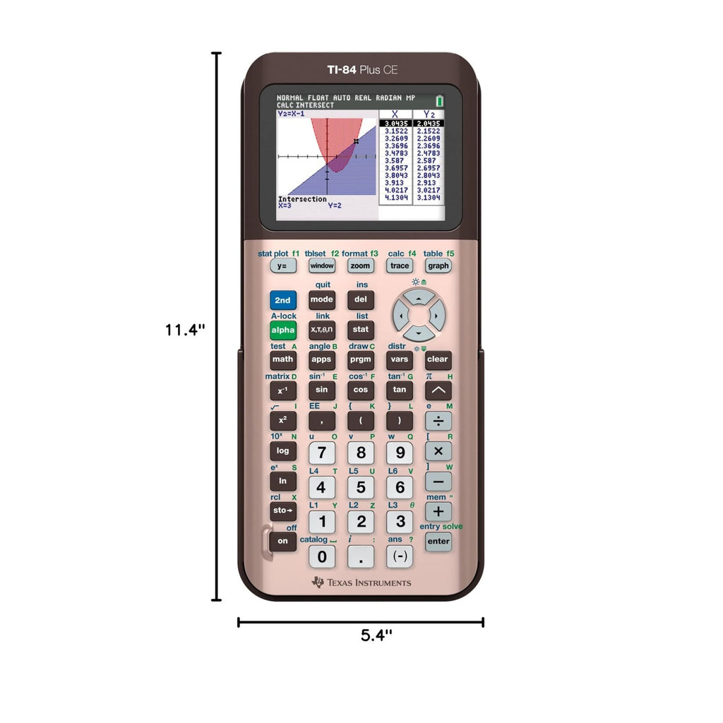 TI-84 Plus CE Graphing Calculator Texas Instruments, Rose Curve Gold