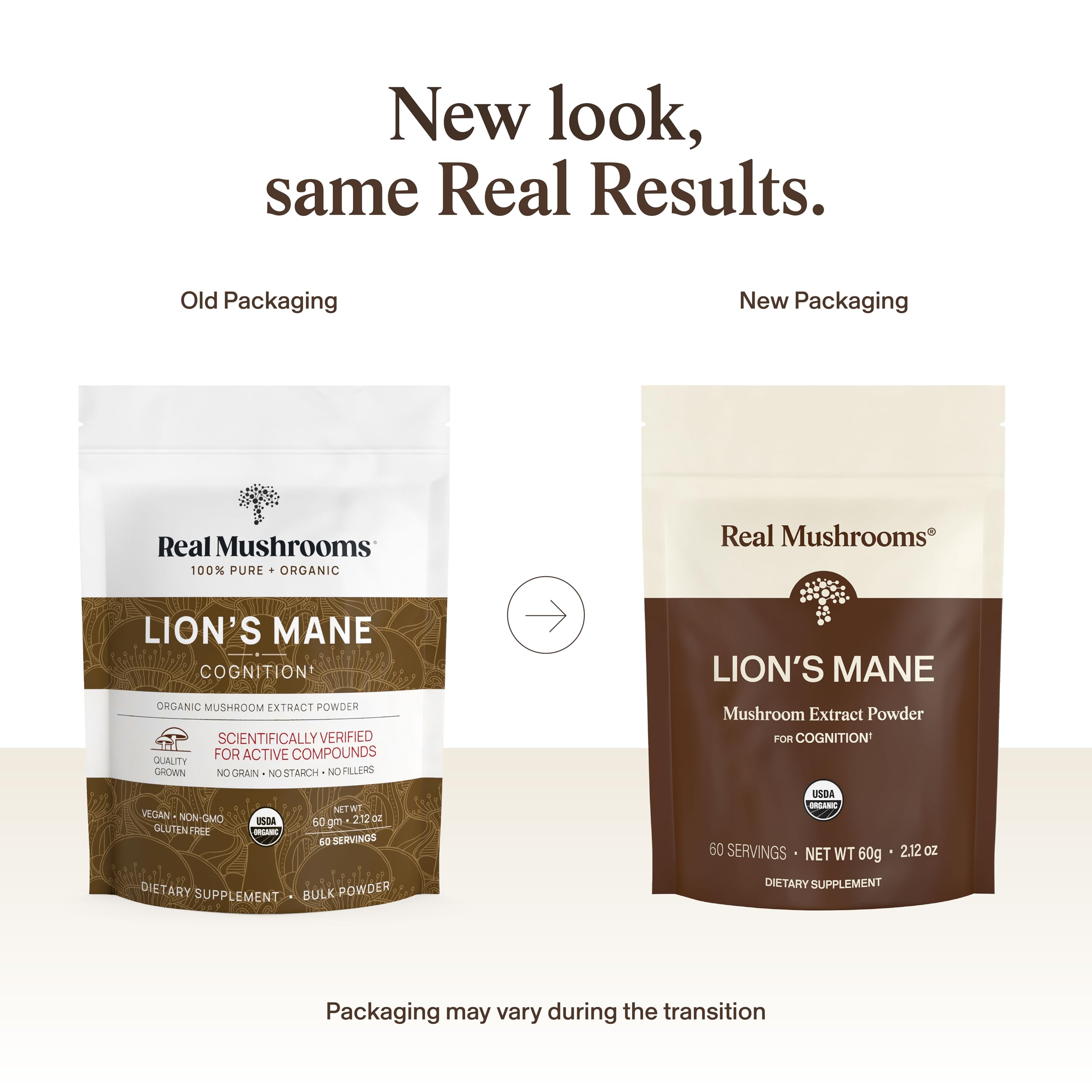 Buy now Real Mushrooms Lions Mane Mushroom Supplement - Organic Lions Mane Extract Powder for Overall Wellness with Adaptogens â€“ Functional Vegan, Non-GMO Blend with 60 Servings at indiglob india