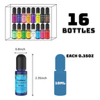 Buy now Epoxy Resin Pigment - 16 Colors Translucent Resin Colorant, Highly Concentrated Resin Dye for DIY Jewelry Making, AB Resin Coloring - 10ml at indiglob india