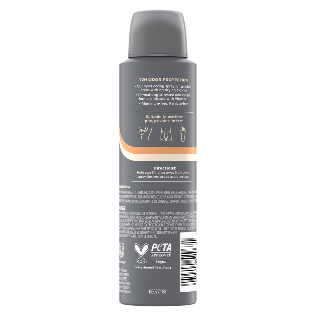 DOVE MEN + CARE Whole Body Deo Deodorant Spray Cedar + Shea Butter, 4 oz