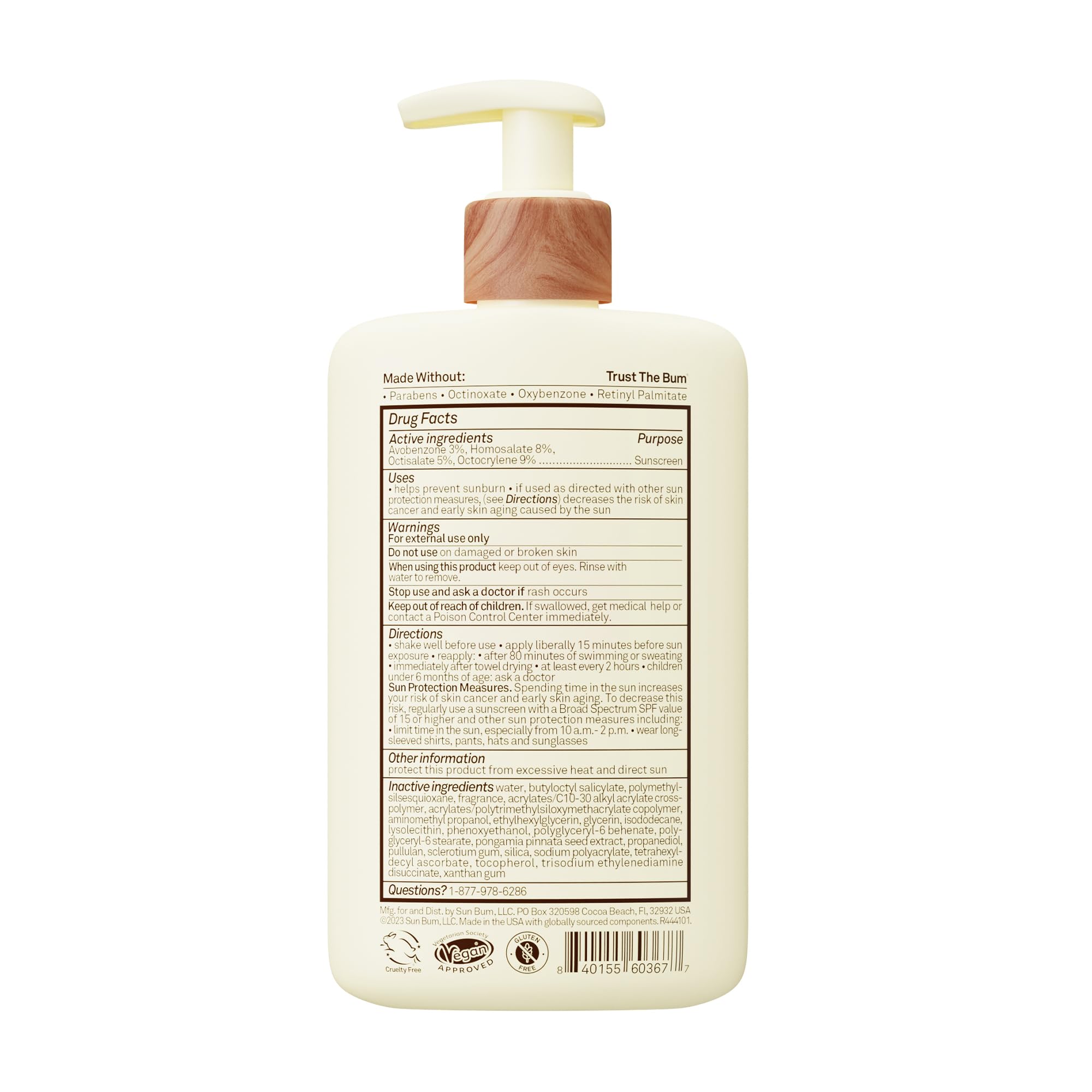 Buy now Sun Bum Daily SPF 50 Sunscreen Body Lotion - Broad Spectrum Moisturizing Sunscreen with Vitamin E - Vegan and Hawaii 104 Act Compliant (Without Octinoxate & Oxybenzone) - Dermatologist Tested - 8 oz at indiglob india