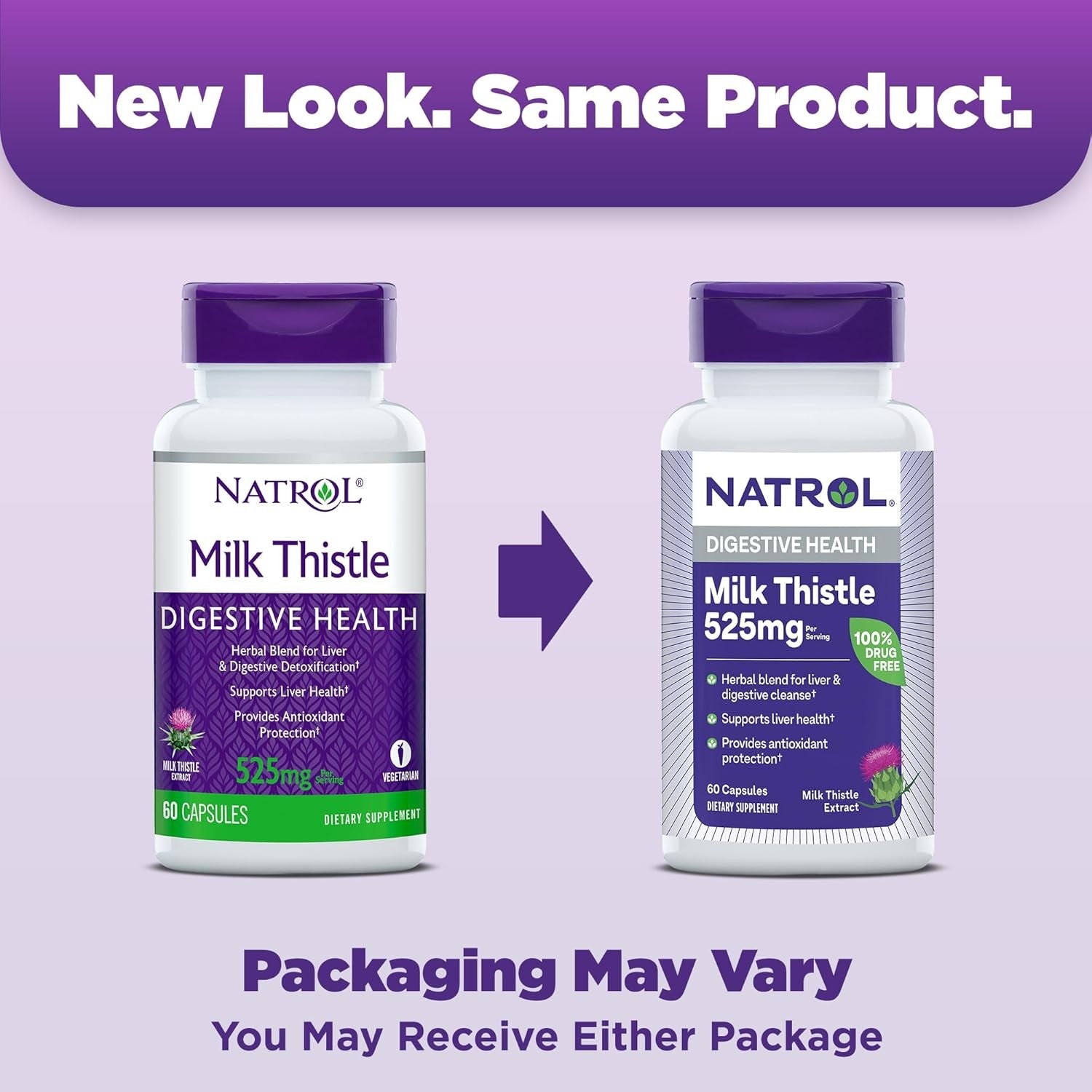 Buy now Natrol Milk Thistle 525 mg per Serving, Dietary Supplement for Digestive Health, Milk Thistle Supplement, 60 Capsules, 30 Day Supply at indiglob india