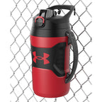 Buy now Under Armour Half Gallon Water Bottle Insulated, 64oz Insulated Water Bottle with Handle, Fence Hook, Leak Resistant, for Baseball, Football & More, Academy/Black at indiglob india