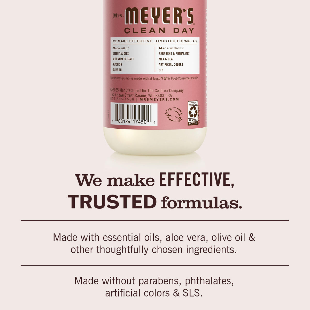 MRS. MEYER'S CLEAN DAY Liquid Hand Soap, Rosemary, 12.5 fl oz, 3 Pack