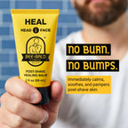 Bee Bald HEAL Aftershave for Men, Calm & Soothes, After Shave Balm, 2 fl oz | Immediately Calms & Soothes Irritated Skin. Treats Razor Burn, Redness, Bumps on Head or Face. Perfect For Sensitive Skin.