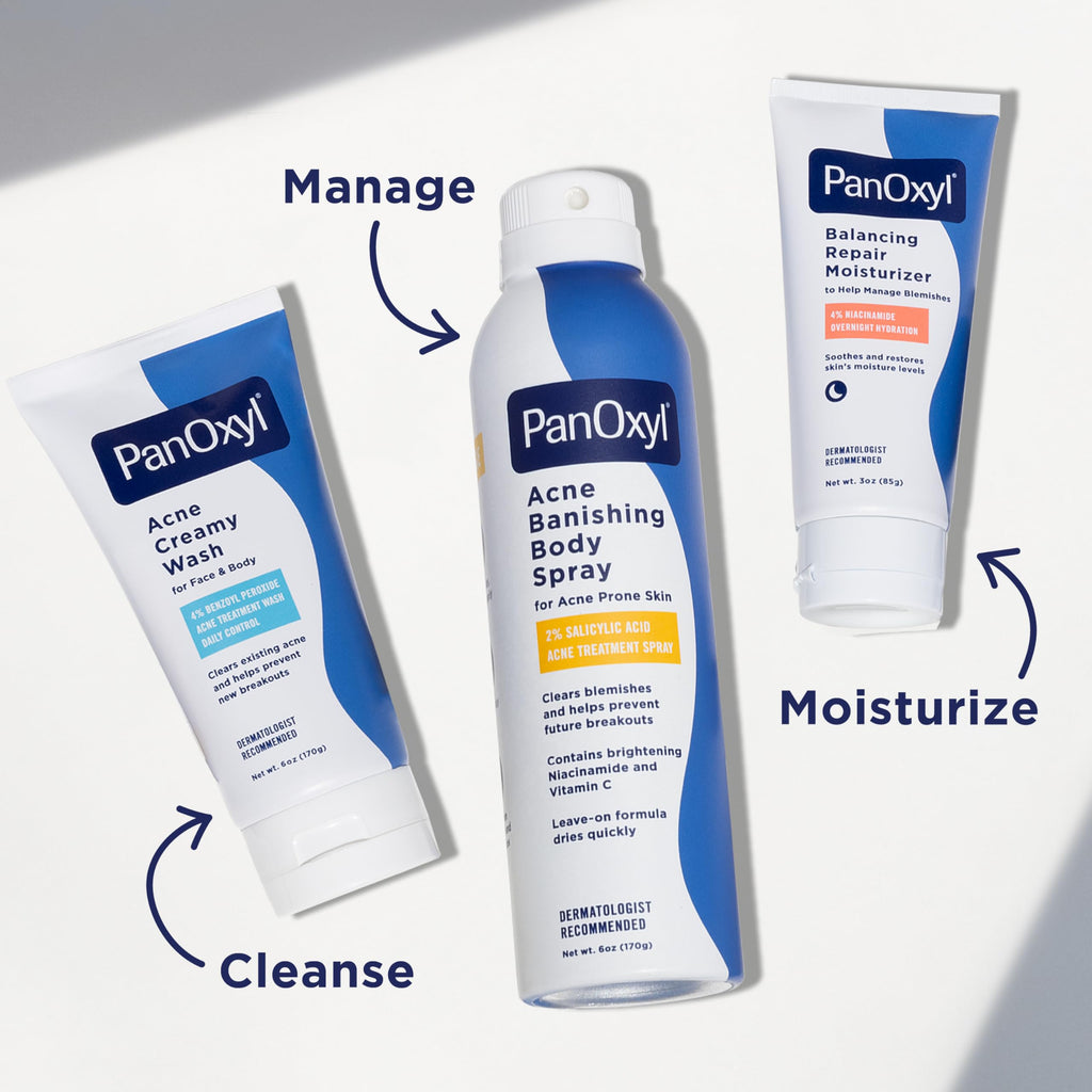 PanOxyl Acne Banishing Body Spray, 2% Salicylic Acid, For Body, 6 oz