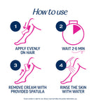 VEET Professional 2 Minute Cream for All Skin Types with Shea Butter, Effective Full Bikini & Pubic Hair Removal, Dermatologically Tested, 13.5 FL OZ Bottle w/Spatula