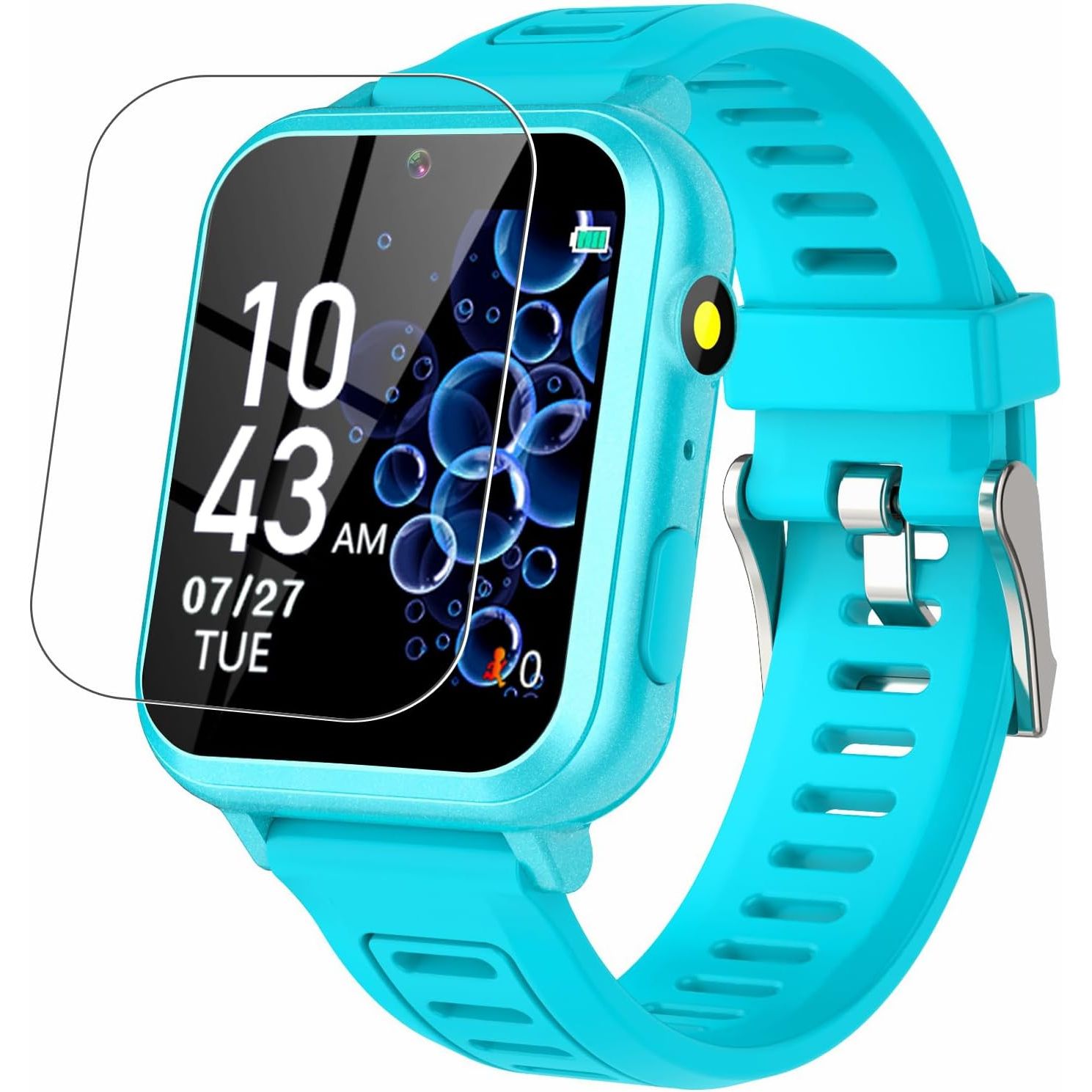 Buy now Smart Watch for Kids Gift for Girls Age 5-12, 1.54" Touch Screen Watch with HD Camera Video 39 Games Music Pedometer Flashlight Alarm Clock, Gifts for 7 8 9 10 Year Old Girls Boys Green at indiglob india