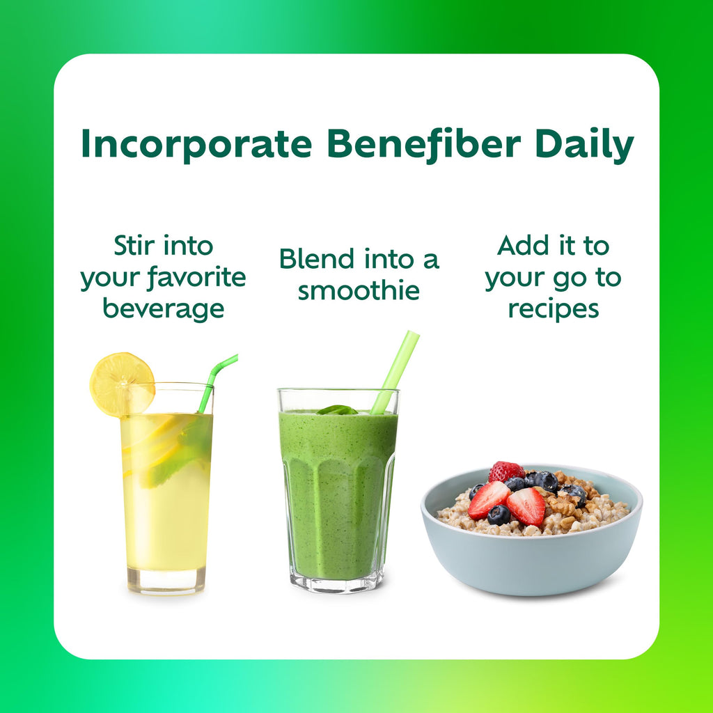 Benefiber Prebiotic Fiber + Supergreens, Watermelon Lemonade Flavor, 8.8 oz