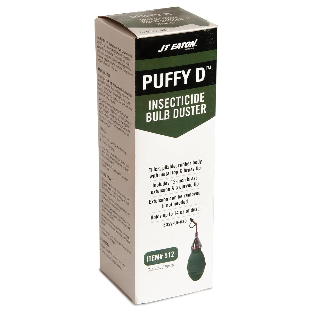 JT Eaton Puff-D Bulb Insecticidal Duster for Pest Control, Green