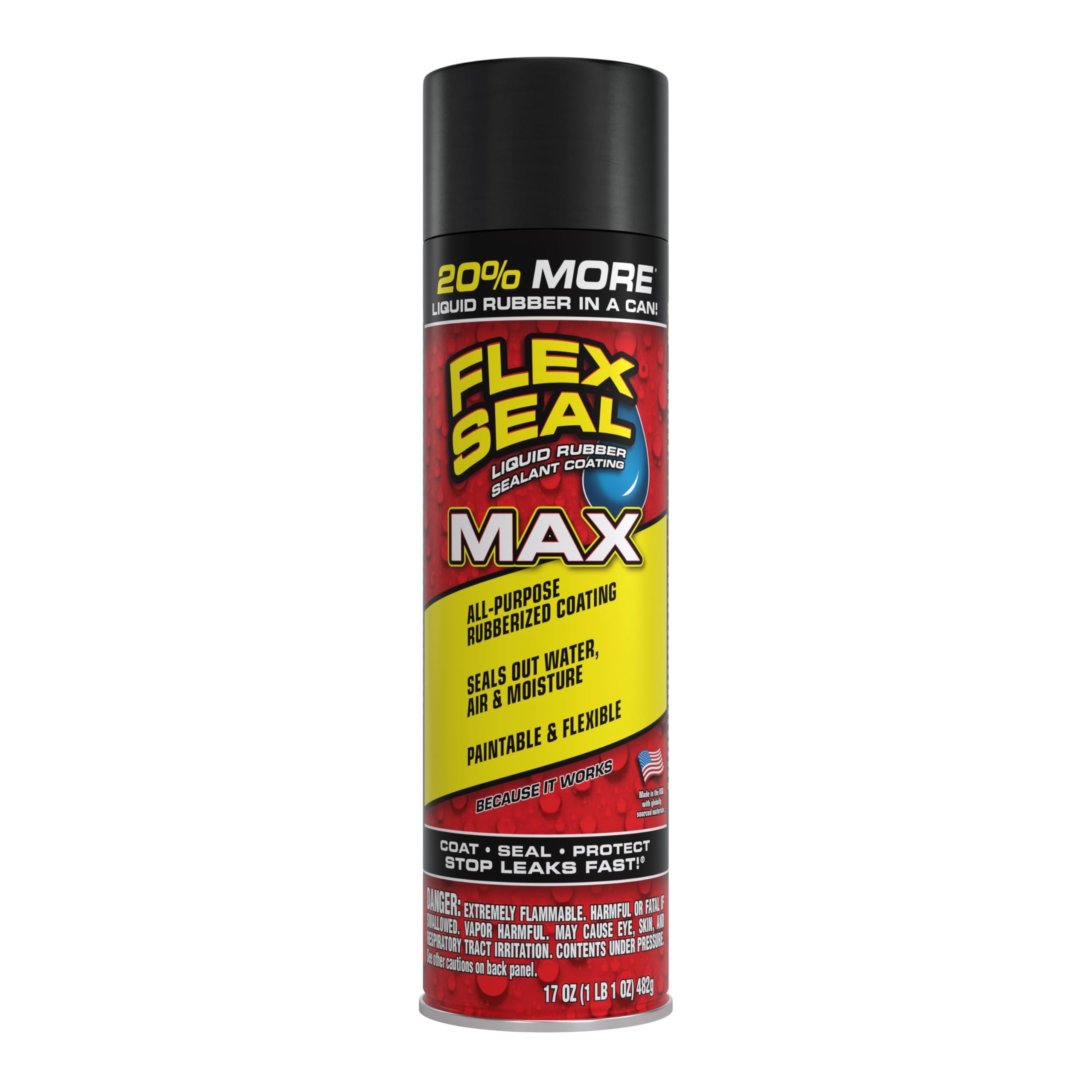 Buy now Flex Seal, 14 oz, Clear, Stop Leaks Instantly, Transparent Waterproof Rubber Spray On Sealant Coating, Perfect for Gutters, Wood, RV, Campers, Roof Repair, Skylights, Windows, and More at indiglob india