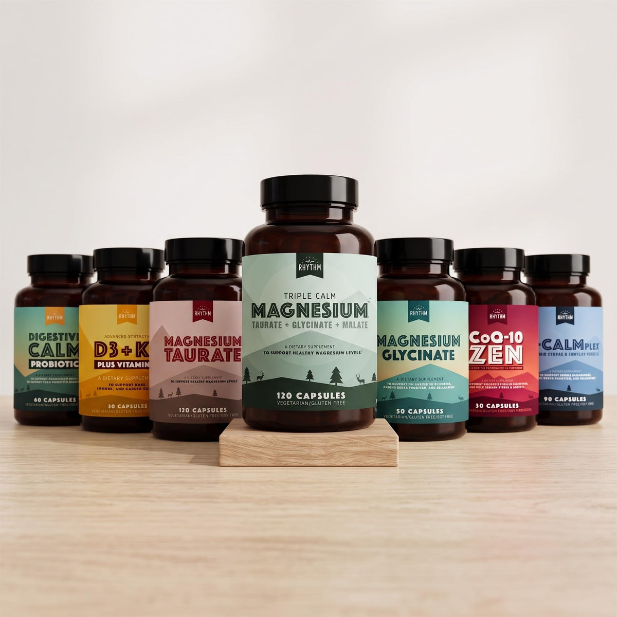 Natural Rhythm Magnesium Taurate 750mg, 150mg Elemental, 120 Capsules