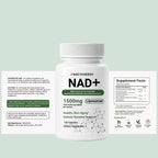NAD+ Supplement, Liposomal NAD Nicotinamide Riboside Resveratrol 1500 mg - Anti-Aging & Brain Health, Improve Energy - Specifically for Women and Men, 120 Cout