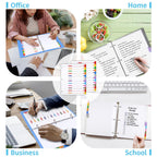 Monthly Binder Dividers for 3 Ring Binder, Jan-Dec Dividers for Binder
