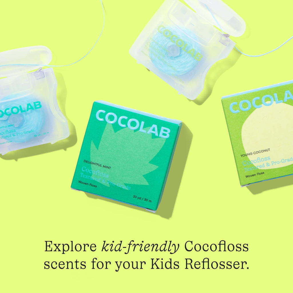 Kids Reflosser by COCOLAB, BPA-Free Floss Holder for Children, 1-Pack